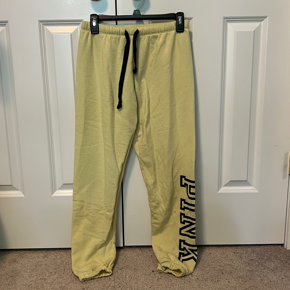 Pastel Yellow Sweatpants PINK